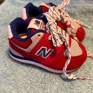 New Balance 574 Red & Blue - Baby Size 2 New!